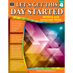 TCR8254 Let's Get This Day Started: Writing and Language Skills Grade 4 Image