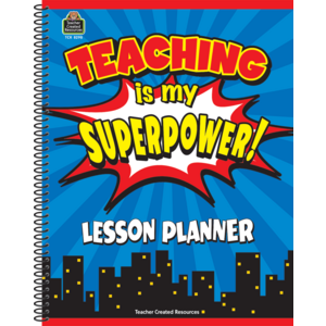 TCR8298 Teaching Is My Superpower Lesson Planner Image