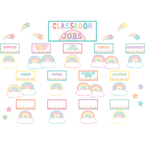 TCR8416 Pastel Pop Classroom Jobs Mini Bulletin Board Image