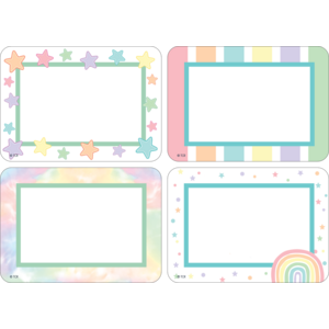 TCR8421 Pastel Pop Name Tags/Labels - Multi-Pack Image
