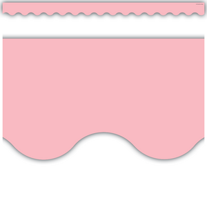 TCR8428 Pastel Pink Scalloped Border Trim Image