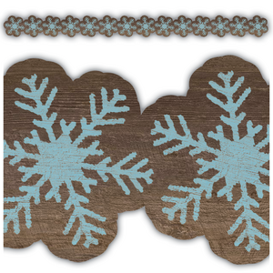 TCR8455 Home Sweet Classroom Snowflakes Die Cut Border Trim Image