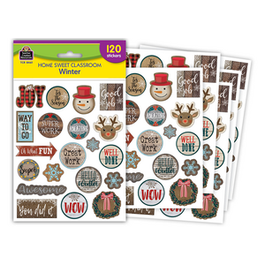 TCR8461 Home Sweet Classroom Winter Stickers Image
