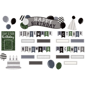 TCR8533 Modern Farmhouse Happy Birthday Mini Bulletin Board Image