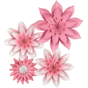 TCR8543 Pink Blossoms Paper Flowers Image