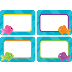 TCR8558 Colorful Fish Name Tags/Labels - Multi-Pack Image