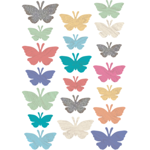 TCR8562 Home Sweet Classroom Butterflies Accents - Assorted Sizes Image