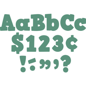TCR8693 Eucalyptus Green 4" Bold Block Letters Combo Pack Image