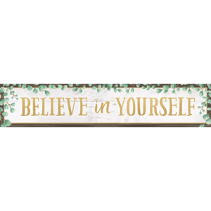 TCR8698 Eucalyptus Believe in Yourself Banner Image
