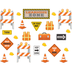 TCR8743 Under Construction Learning Zone Bulletin Board Display Image