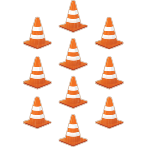 TCR8745 Under Construction Cones Accents Image