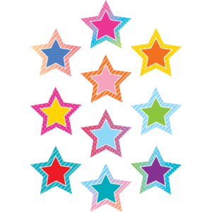 TCR8758 Colorful Vibes Stars Accents Image