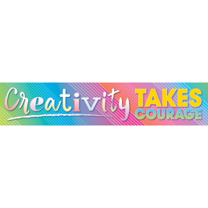 TCR8775 Colorful Vibes Creativity Takes Courage Banner Image