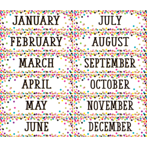 TCR8803 Confetti Monthly Headliners Image
