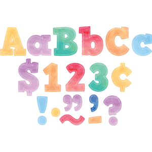 TCR8889 Watercolor Bold Block 4" Letters Combo Pack Image