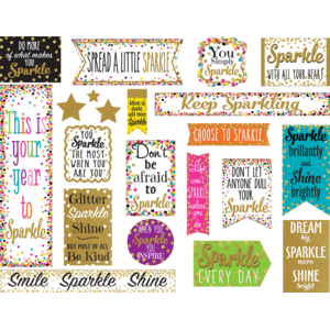 TCR8962 Confetti Sparkle and Shine Mini Bulletin Board Image