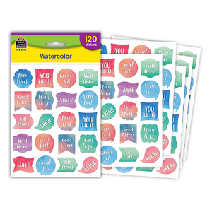 TCR8974 Watercolor Stickers Image