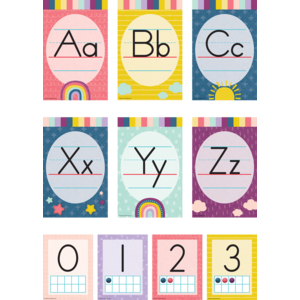 TCR9020 Oh Happy Day Alphabet Bulletin Board Image