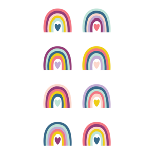 TCR9055 Oh Happy Day Rainbows Mini Stickers Image