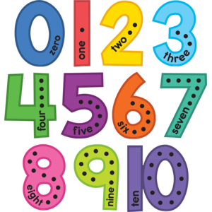 TCR9123 Colorful Jumbo Numbers Bulletin Board Image