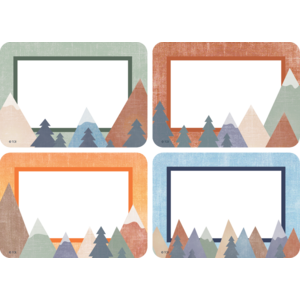 TCR9128 Moving Mountains Name Tags/Labels - Multi-Pack Image