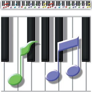 TCRY1538 Keys to Music Border Trim Image