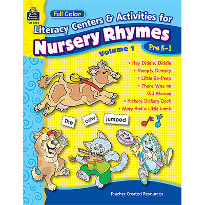 Full-Color Literacy Centers & Activities for Nursery Rhymes Volume 1 ...