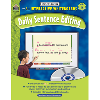 Interactive Learning: Daily Sentence Editing Grade 3 - TCR3885