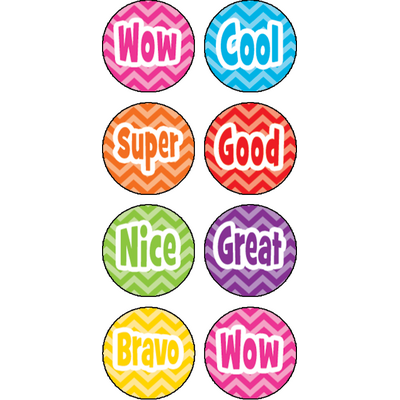 Chevron Mini Stickers - TCR5531 | Teacher Created Resources