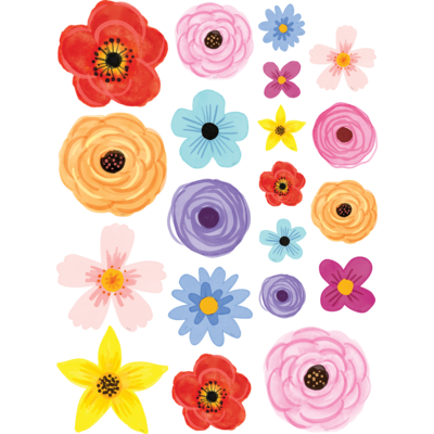 Wildflowers Accents - Assorted Sizes - TCR6595 | Teacher Created Resources