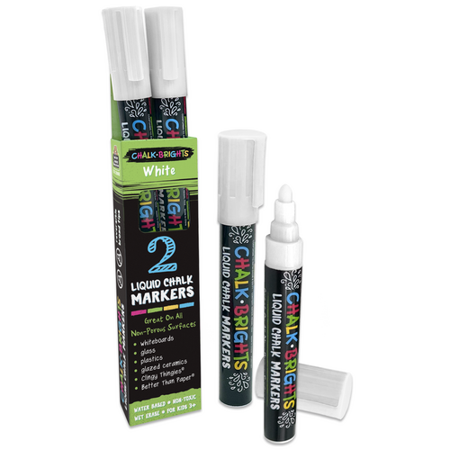 Chalk Brights White Liquid Chalk Markers TCR20885 Teacher Created