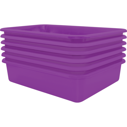 Purple Large Plastic Letter Tray 6 Pack TCR2088615 Teacher Created