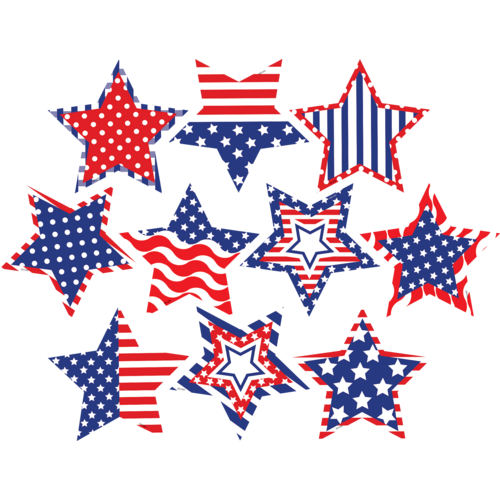 Patriotic Fancy Stars Accents - TCR5285 | Teacher Created Resources