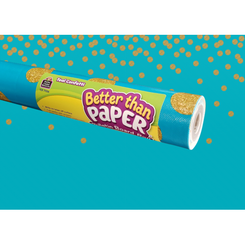 Teal Confetti Better Than Paper Bulletin Board Roll TCR77036