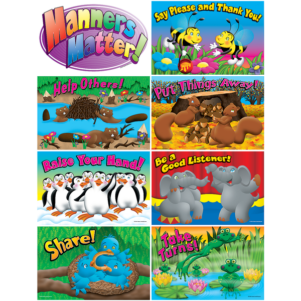 Good Manners Bulletin Board Set Manners Preschool Bul vrogue.co