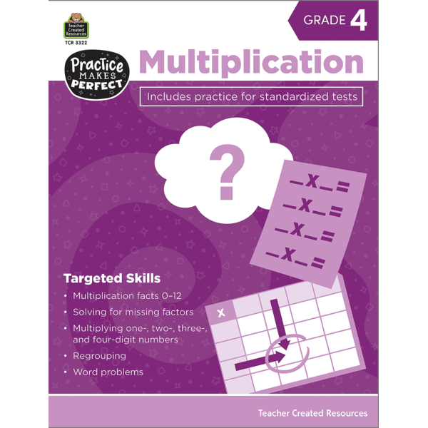 Multiplication Grade 4 TCR3322 Teacher Created Resources Multiplication grade 4 tcr3322 teacher created resources