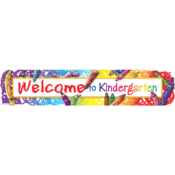 Welcome to Kindergarten Banner - TCR4570 | Teacher Created Resources