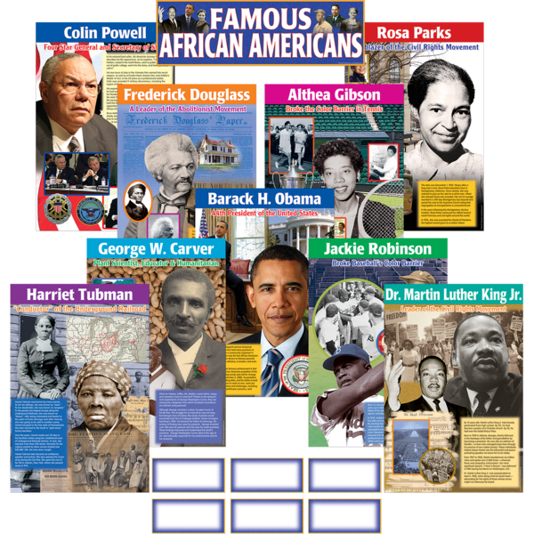 Famous African Americans Bulletin Board Display Set TCR4752 Teacher