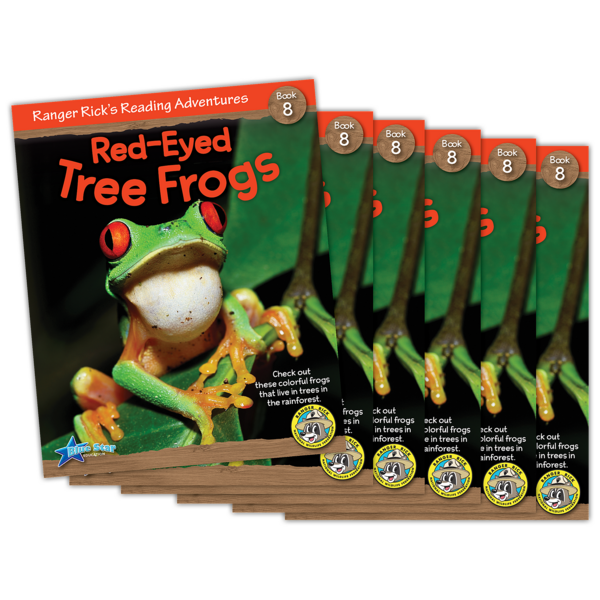 Ranger Ricks Reading Adventures Red Eyed Tree Frogs 6 Pack Tcr51918