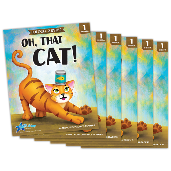 Animal Antics Oh, That Cat! Short Vowel a Reader 6 Pack TCR53306