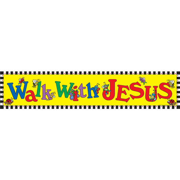 Walk With Jesus Banner - TCR7011 | Teacher Created Resources