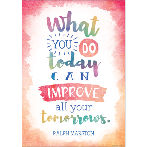 What You Do Today Can Improve All Your Tomorrows Positive Poster