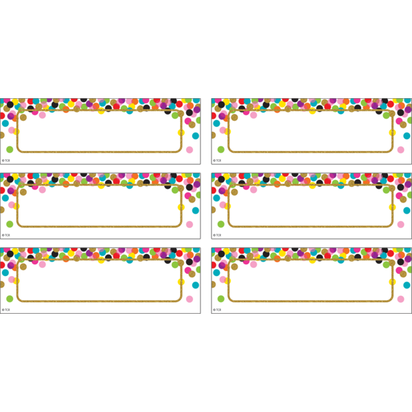 Confetti Labels Magnetic Accents - TCR77013 | Teacher Created Resources