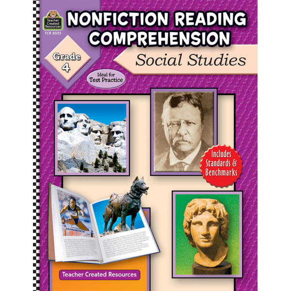 Nonfiction Reading Comprehension Social Studies, Grade 4 TCR8025