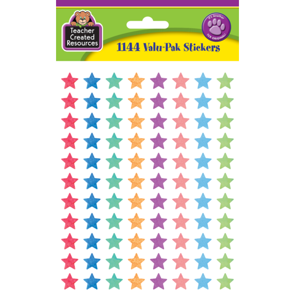 Watercolor Stars Mini Stickers Valu-Pak - TCR8729 | Teacher Created ...