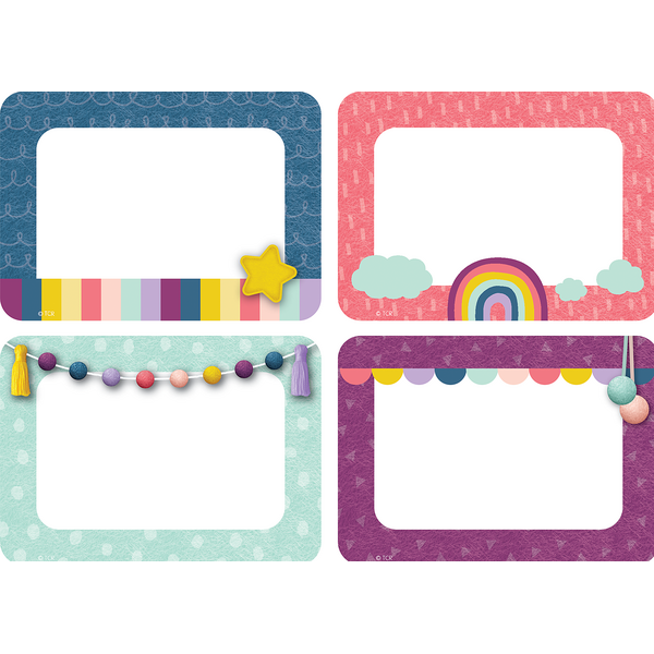 Oh Happy Day Name Tags/Labels - Multi-Pack - TCR9057 | Teacher Created ...