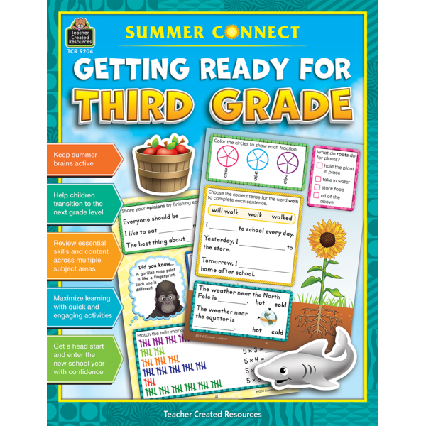 Summer Connect Getting Ready for Third Grade TCR9204 Teacher Created Resources