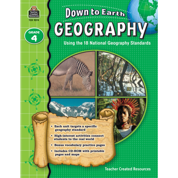 Down to Earth Geography, Grade 4 - TCR9274 | Teacher Created Resources