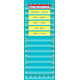 Light Blue Marquee 14 Pocket Chart Alternate Image A