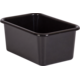 Black Small Plastic Storage Bin 6 Pack Alternate Image A
